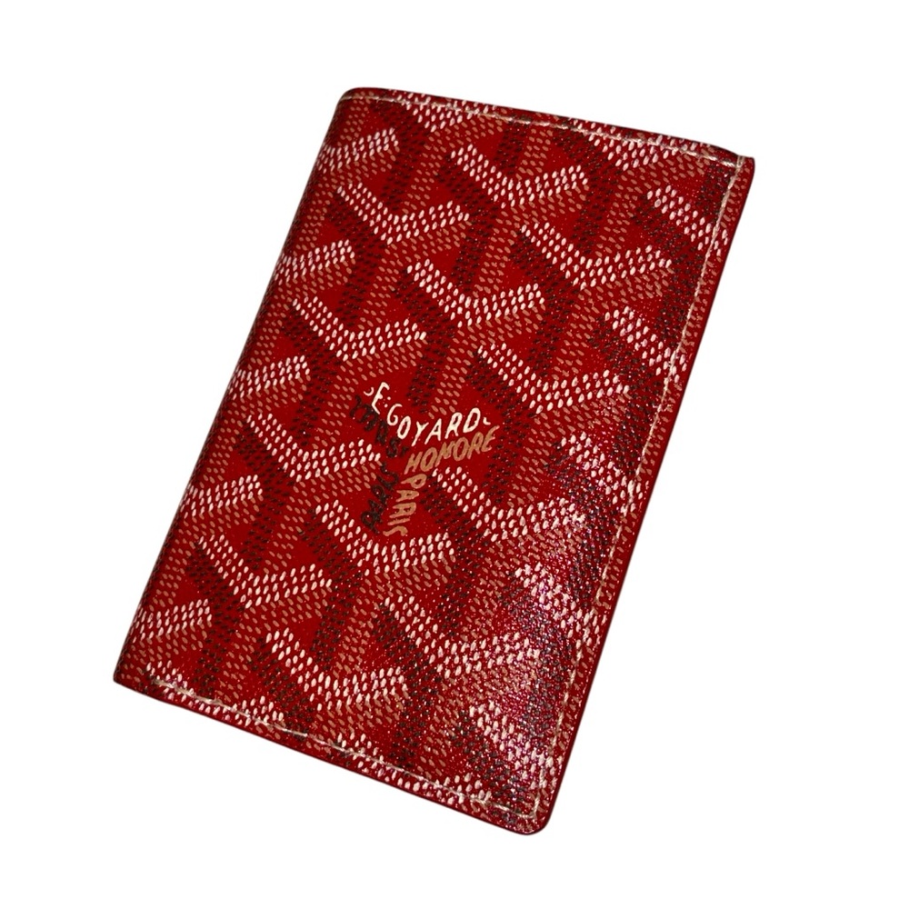 🥳SALE🥳 Goyard Saint-Pierre Card Wallet Red Card Holder Pocket Organizer NWT